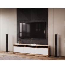 Стінка у вітальню Doros U3 180х33х48 см Дуб сонома/Білий (DRS-011407)