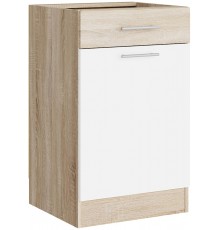 Кухонний модуль нижній з шухлядою Еверест Еко 500 дуб сонома/німфея альба 50х46х82 см (DTM-071043)