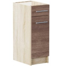 Кухонний модуль нижній з шухлядою Еверест Еко 300 дуб сонома+трюфель (без стільниці) 30х46х82 см (DTM-2774)