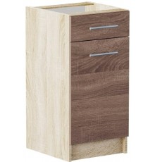 Кухонний модуль нижній з шухлядою Еверест Еко 400 дуб сонома+трюфель (без стільниці) 40х46х82 см (DTM-2786)