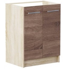 Кухонний модуль нижній Еверест Еко 600 дуб сонома+трюфель (без стільниці) 60х46х82 см (DTM-2810)