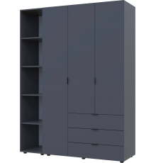 Комплект шаф для одягу Doros Гелар (2 шт.) 154,4х49,5х203,4 см Графіт (DRS-011147)