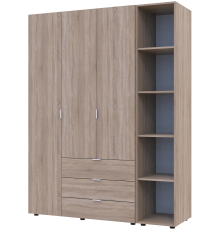 Комплект шаф для одягу Doros Гелар (2 шт.) 154,4х49,5х203,4 см Дуб сонома (DRS-011148)