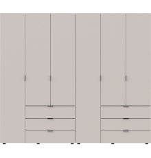 Комплект шаф для одягу Doros Гелар (2 шт.) 232,4х49,5х203,4 см Кашемір (DRS-011241)