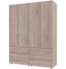 Комплект шаф для одягу Doros Гелар (2 шт.) 155х49,5х203,4 см Дуб сонома (DRS-011110)