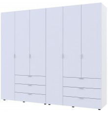 Комплект шаф для одягу Doros Гелар (2 шт.) 232,4х49,5х203,4 см Білий (DRS-011171)