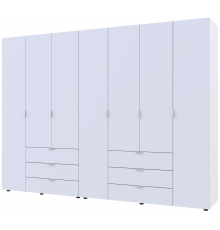 Комплект шаф для одягу Doros Гелар (2 шт.) 271,2х49,5х203,4 см Білий (DRS-011172)