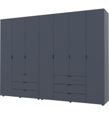 Комплект шаф для одягу Doros Гелар (2 шт.) 271,2х49,5х203,4 см Графіт (DRS-011121)