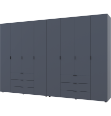 Комплект шаф для одягу Doros Гелар (2 шт.) 310х49,5х203,4 см Графіт (DRS-011122)