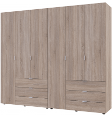 Комплект шаф для одягу Doros Гелар (2 шт.) 232,4х49,5х203,4 см Дуб сонома (DRS-011112)