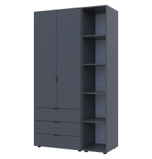 Комплект шаф для одягу Doros Гелар (2 шт.) 115,7х49,5х203,4 см Графіт (DRS-011145)