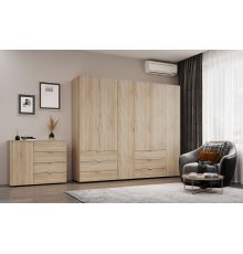 Комплект шаф для одягу Doros Гелар (2 шт.) 232,5х49,5х203,4 см Дуб сонома (DRS-011105)