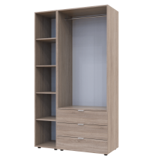 Комплект шаф для одягу Doros Гелар (2 шт.) 115,7х49,5х203,4 см Дуб сонома (DRS-011146)