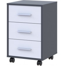 Тумба офісна Doros Т3 43х42х66,4 см Графіт/Білий (DRS-011399)