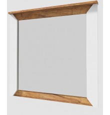 Дзеркало настінне Еверест Нордік-800 80х6х77 см Білий + Дуб крафт золотий (DTM-5521)