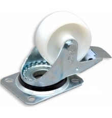 Колесо до шаф CMS 3030080 поліамід(d80) на площадці зі стопором 150кг/колесо