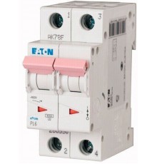 Автоматичний вимикач Eaton PL6 B, 40А, 2p, 6kA, AC (286559)