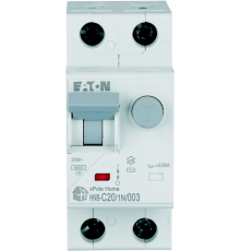 Диференціальний автоматичний вимикач Eaton HNB-C20/1N/003 (20А, 30мA, 1P+N, 6кA, крива С, тип АС) (195128)