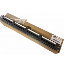 Патч-панель ATcom 19" 24хRJ-45 UTP 1U Сat.6 (P6024)