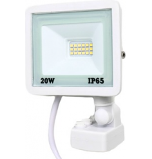 Прожектор LED Lightwell LW-FL-W-20-S 20 Вт з датчиком руху