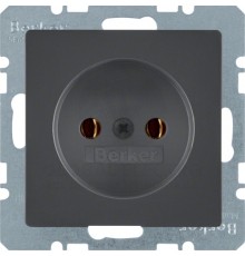 Розетка Hager Berker Q.3 з з/к Anthracite (47436086)