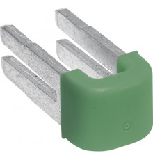 Вставна перемичка для з'єднання блоків PE-клем Hager KN99E (комплект - 10 шт.) Green