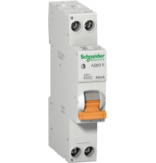 Диференціальний автомат Schneider Electric АД63К (1P+N, 20A, 30mА, C)