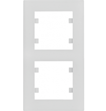 Рамка Hager WL5620 Lumina-Intens 2Х White