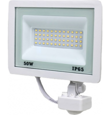 Прожектор LED Lightwell LW-FL-W-50-S 50 Вт з датчиком руху