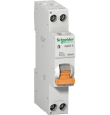 Диференціальний автомат Schneider Electric АД63К (1P+N, 25A, 30mА, C)