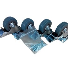 Комплект коліс до серверних стійок E-server d - 50мм з гальмом (49001)