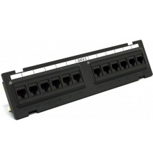 Патч-панель CMS 12xRJ-45 UTP, Cat.6, dual type в пластиковом корпусі (6PP89-120BK)