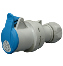 Розетка Sez ISN3232 32А 2P+PE 230V Blue