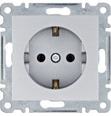 Розетка Hager WL1052 Lumina із з/к Silver