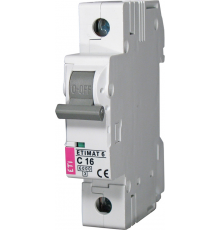 Автоматичний вимикач ETI ETIMAT 6 (1p, C, 16А, 6 kA) (2141516)