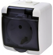 Розетка ETI RHE-1sd Hermetics ІР54 White (4668016)