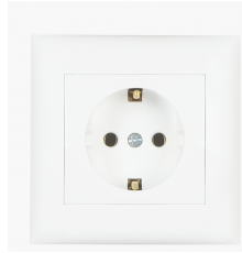 Розетка Almera BATI з заземленням White (7.1.2.157780)
