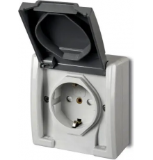 Розетка Elektro-Plast Aquant ІР55 Gray (1244-10)