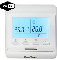 Терморегулятор EcoTerm Digital Wi-Fi White