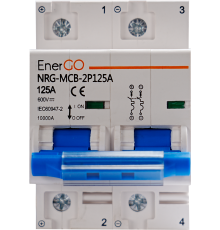 Автоматичний вимикач EnerGo NRG-MCB-2P125A White