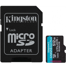 Карта пам'яті Kingston 512GB microSDXC сlass 10 UHS-I U3 V30 A2 Canvas Go Plus G4 (SDCG4/512GB)