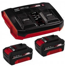 Комплект Einhell 18V 2x 4,0Ah Twincharger Kit Einhell Power-X-Change (4512112)