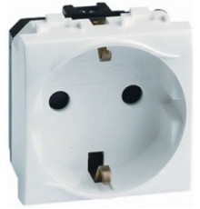 Розетка DKC 76482B Brava з з/к, 16 А White