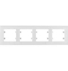Рамка Hager WL5740 Lumina-Intens 4Х White