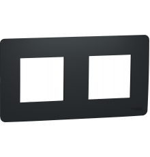Рамка 2-постова Schneider Electric Unica New Studio антрацит (NU200454)