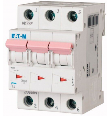 Автоматичний вимикач Eaton PL6-C32/3 (3п, 32А, C, 6кА)