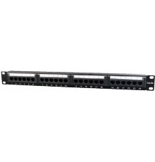 Патч-панель Cablexpert 19" 24xRJ-45 UTP cat.5е, 1U, тип 110 (NPP-C524CM-001)
