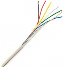 Кабель сигнальний Dialan CU 6x7/0.22 з екраном, бухта 100м, білий (ST-003005)