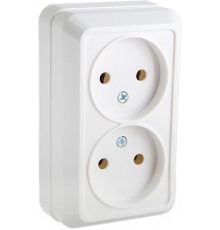 Розетка Almera подвійна IP20 White (164672)