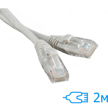 Патч-корд Kingda 2м UTP Cat.5e литий сірий RJ45, CU (PAUT3200)
